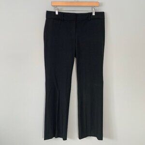 LOFT Marisa trouser black straight‎ leg stretch casual career dress pants